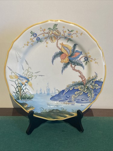 Belle assiette faience de - en,