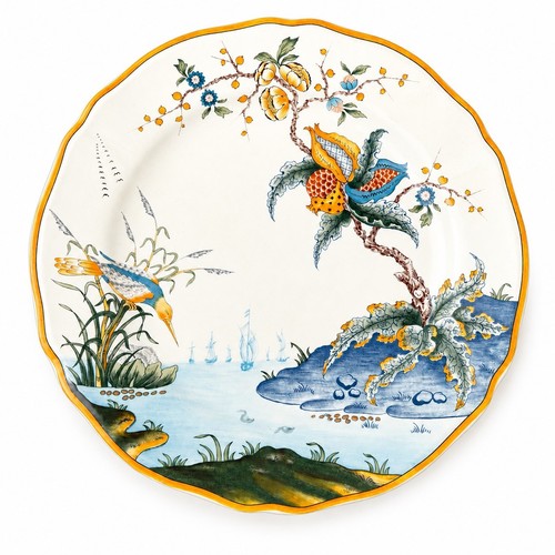Assiette plate gien magellan - plate,